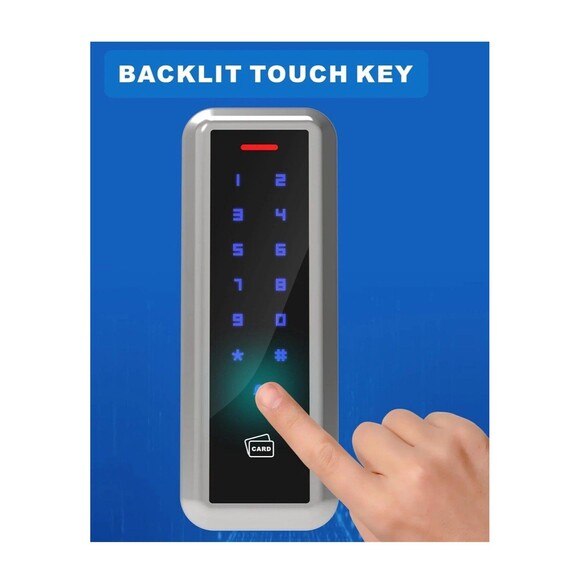 Touch Door Access Control Keypad RFID Card Reader 125KHz Waterproof w Wiegand 26 - Picture 1 of 15